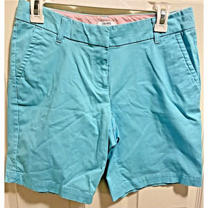 Crown & Ivy Women's Aqua Green Walking Shorts (8.5" INSEAM) Size 2